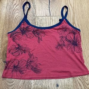 Pink hibiscus top